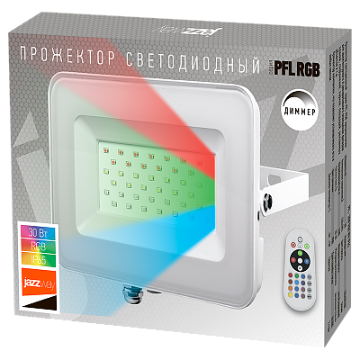 Прожектор светодиодный PFL RGB 30w WH