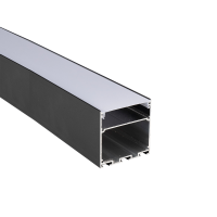 Профиль PAL 5050-BLACK (комплект) накладной 2м анод.с подвесом  Jazzway