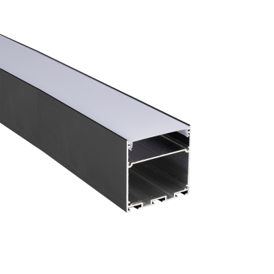 Профиль PAL 5050-BLACK (комплект) накладной 2м анод.с подвесом