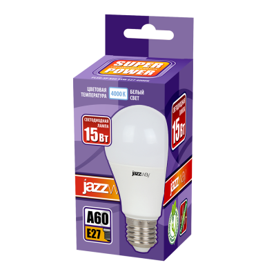 Лампа светодиодная PLED- SP A60 15w E27 4000K 230/50 — вид 2