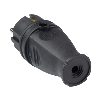 Вилка прямая PRC-231-BL 16А 220V IP44 каучук — вид 4