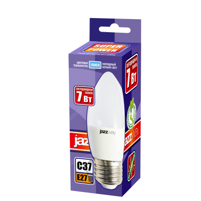 Лампа светодиодная PLED- SP C37 7w E27 5000K 230/50 — вид 2