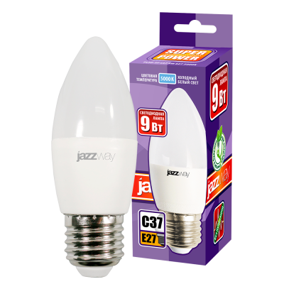 Лампа светодиодная PLED- SP C37 9w E27 5000K-E — вид 3