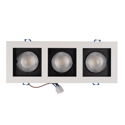 Светильник встраиваемый карданный PSP-S 213 3x8W 4000K 55° White IP40 — вид 2