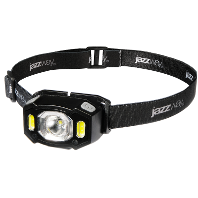 Фонарь Налобный JAZZway AccuH3-L5W-bk (черн.)