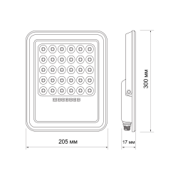 PFL SOLAR 02 100 6500K GR IP65 Jazzway