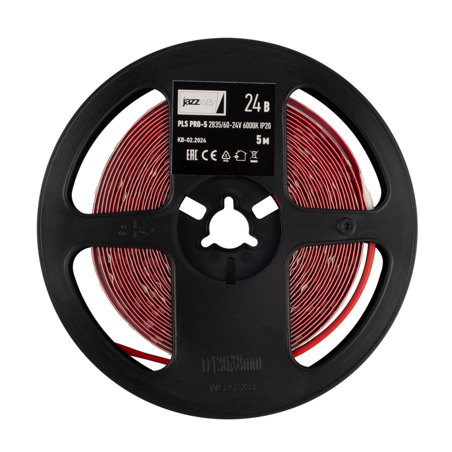 PLS PRO-5 2835/ 60-24V 6000K  6W/m IP20-5m Jazzway