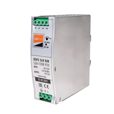 Блок питания (драйвер) BSPS DIN 24V 5.0A=120w IP20 AL 3г.гар на дин.рейку
