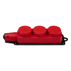 PRC-123-Red 16A 220V IP44 каучук красная Jazzway