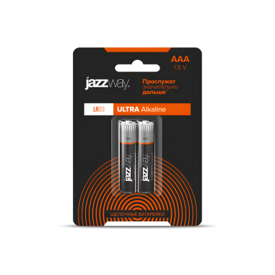 AAA щелочная батарейка JAZZway LR03 ULTRA Alkaline BL- 2