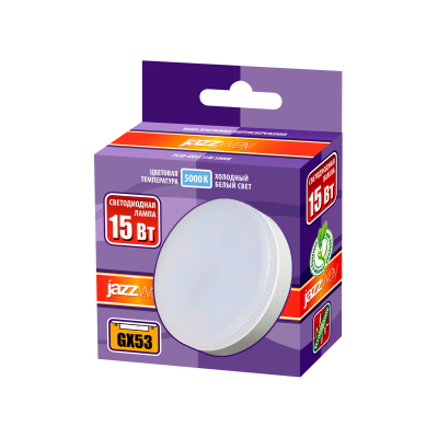 Лампа светодиодная PLED-GX53 15w 5000K 1300Lm  230V/50Hz — вид 2
