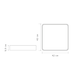 PPB Sсandic-S 72w DIM 3000-6500K GR IP20 420*420*55 Jazzway