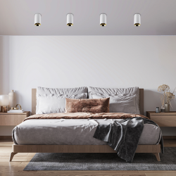 PDL-R 14080 GU10 WH/GL (белый/золото) 230V IP20 Jazzway