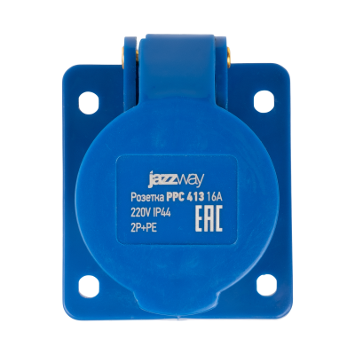 Розетка стационарная для скрытой установки PPC 413 2Р+РЕ 16А 220В IP44 — вид 4