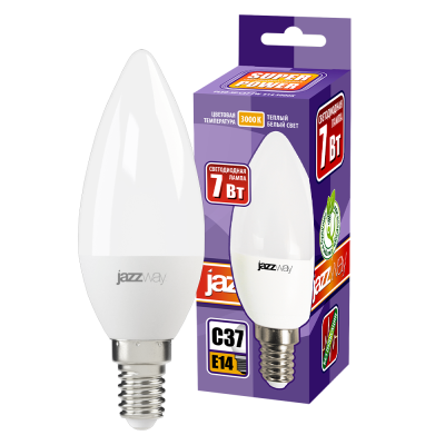 Лампа светодиодная PLED- SP C37 7w E14 3000K  230/50 — вид 3