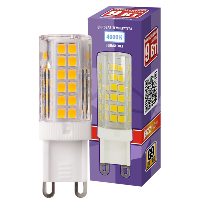Лампа светодиодная PLED-G9 9w 4000K 590Lm 175-240V (пластик d16*60мм) — вид 3