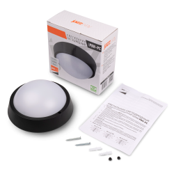 PBH - PC- RA 12W 4000K BLACK IP65  Jazzway