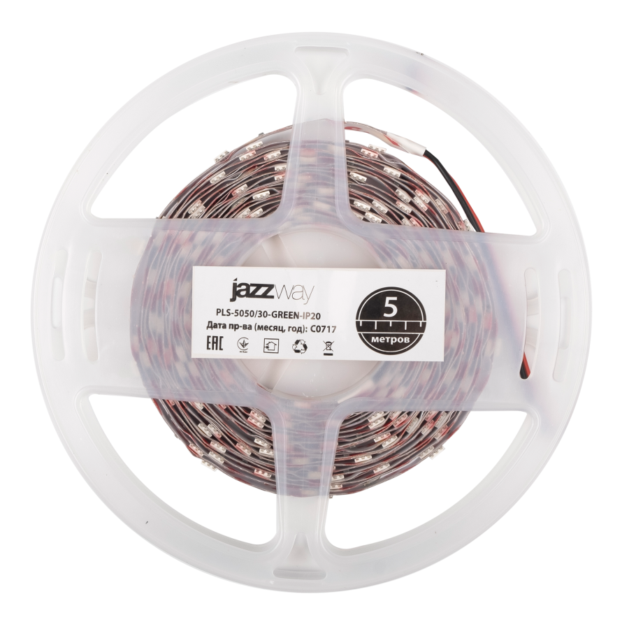 PLS 5050/30-12V  Green  IP20  (5м) Jazzway