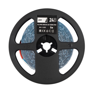 Лента светодиодная PLS PRO 2835/ 60-24V 3000K IP20 -5m