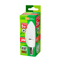 PLED- ECO-C37 5w E14 3000K 400Lm 230V/50Hz  Jazzway