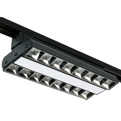 Светильник трековый светодиодный PTR 2260R 1F2S 60w 3000K 60°,120°,60° BL (чёрный) 280mm IP40