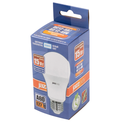 Лампа светодиодная PLED-A60 МО 15w 4000K E27 DC12-48V/AC12-48V (низковольтная) — вид 2