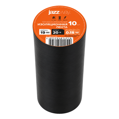 Изолента ПВХ JAZZway 19мм * 20м черная — вид 3