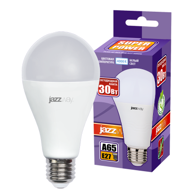 Лампа светодиодная PLED- SP A65 30w E27 4000K 230/50 — вид 3