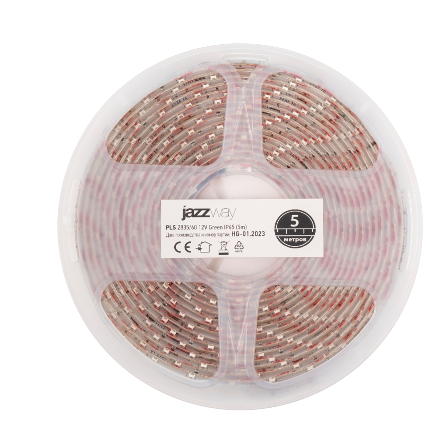 PLS 2835/ 60-12V Green IP65 (5м) Jazzway