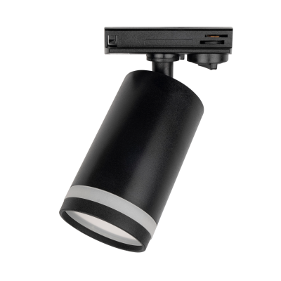Светильник трековый под лампу PTR 38 GU10 BL 230V (чёрный) IP20