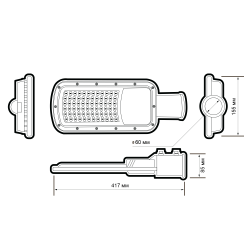 PSL 07  80w 5000K GR IP65 (3г.гар) Jazzway