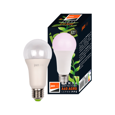 Лампа светодиодная PPG A60 Agro 15w CLEAR E27 IP20 (для растений) — вид 4