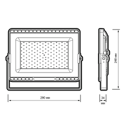 PFL- S8 100w 6500K LOWTEMP 120° IP65 Jazzway 