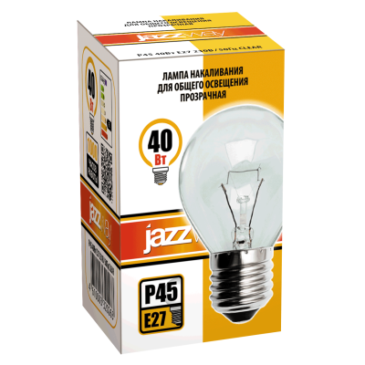 Лампа накаливания P45 240V 40W E27 clear — вид 2