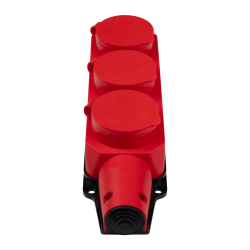 PRC-123-Red 16A 220V IP44 каучук красная Jazzway