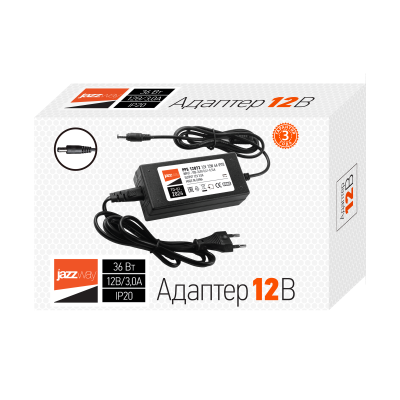 Блок питания (адаптер) Адаптер 36W (12V 3A) IP20 — вид 2