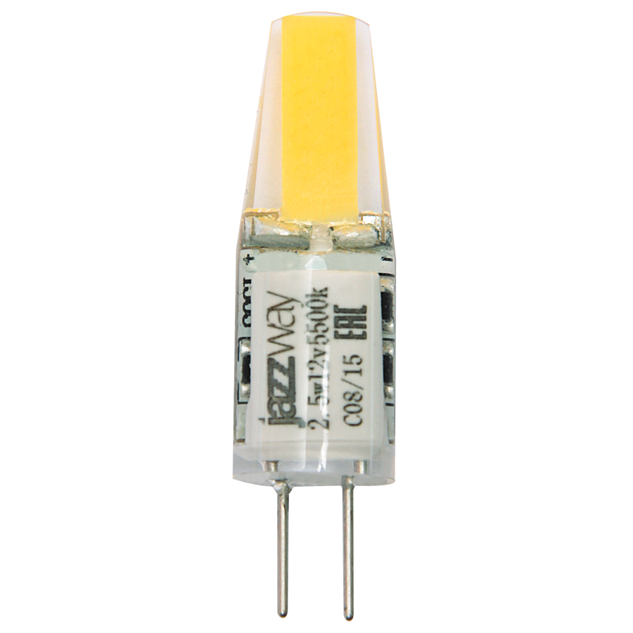 PLED-G4 COB  2.5w 200Lm 3000K 12В (силикон 10*39мм) Jazzway