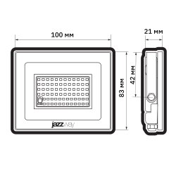 PFL- 20W RGB-RC BL (New) IP65 Jazzway
