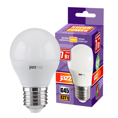 Лампа светодиодная PLED- SP G45 7w E27 3000K 230/50 — вид 3