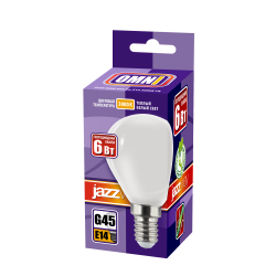 PLED OMNI G45 6w E14 3000K FR 230/50  Jazzway