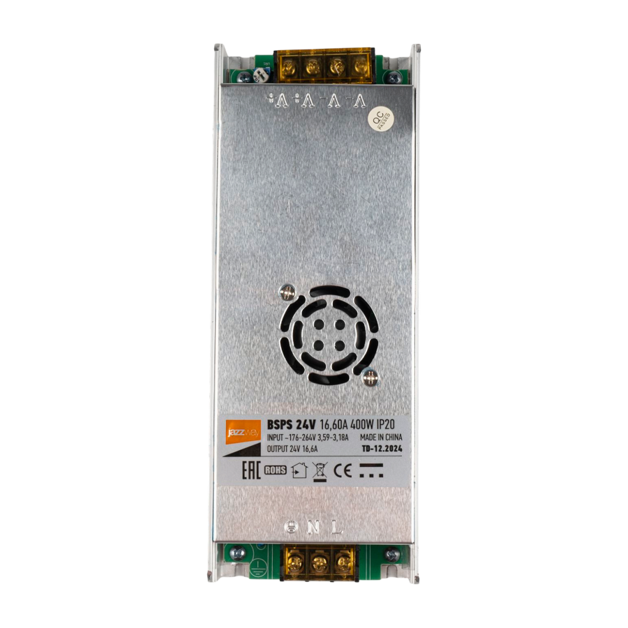 BSPS 24V 16.60A=400W IP20 5 л.гар. Jazzway