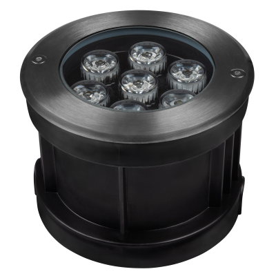 Светильник светодиодный PGR R130 7w 4000K 30° Сhrome (грунтовый встраиваемый) IP67