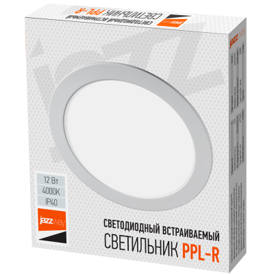 Светильник светодиодный встраиваемый PPL-R 12w 4000K IP40 WH d170мм встр/круг — вид 4