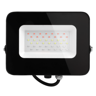 Прожектор светодиодный СДО PFL- 30W RGB BL (черный) IP65 — вид 2