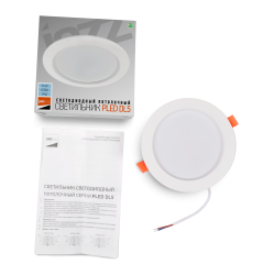 PLED DL5 24w 6500K WH IP40 (плоский рассеиватель) Jazzway