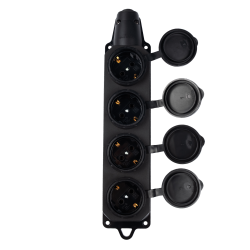 PRC-124-BL 16A 220V IP44 каучук Jazzway