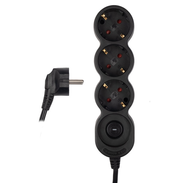 JAZZway EX-03GS-150-bk (3 x 1,5) заземл., выкл.