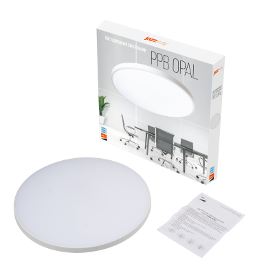 Светильник светодиодный декоративный PPB OPAL 48W 6500K WH d370X55 IP20 — вид 5