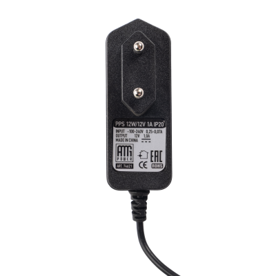 Блок питания (адаптер) Адаптер 12W (12V 1A) IP20 — вид 3