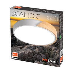 PPB Sсandic-R 36w 4000K WH/W с деревянной планкой IP20 D410*50 Jazzway